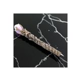 kt kuzey tacı Büyülü Kristal Tükenmez Kalem – Spiral Asalı Mor Taşlı Fantastik Tasarım Vip