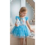 KT PERA BABY Renkli doğum günü elbisesi frozen