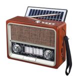 Ktf-1668 Nostalji Radyo Bluetooth Hoparlör Fenerli Solar Şarjlı