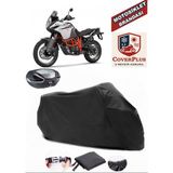 Ktm 1090 Adventure Branda Siyah Arka Çanta Uyumlu(Topcase) Motosiket Brandası Motor Örtüsü Çadır Su Geçirmez Motosiklet Kılıfı Motor Brandası,lastikli,taşıma Torbalı