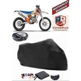 Ktm 250 Exc Six Days Tpı Branda Siyah Arka Çanta Uyumlu(Topcase) Motosiket Brandası Motor Örtüsü Çadır Su Geçirmez Motosiklet Kılıfı Motor Brandası,lastikli,taşıma Torbalı