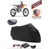 Ktm 350 Sxf Branda Siyah Arka Çanta Uyumlu(Topcase) Motosiket Brandası Motor Örtüsü Çadır Su Geçirmez Motosiklet Kılıfı Motor Brandası,lastikli,taşıma Torbalı