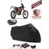 Ktm 690 Enduro R Branda Siyah Arka Çanta Uyumlu(Topcase) Motosiket Brandası Motor Örtüsü Çadır Su Geçirmez Motosiklet Kılıfı Motor Brandası,lastikli,taşıma Torbalı