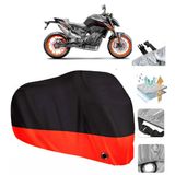 KTM 790 Duke Siyah Arka Çanta Uyumsuz Ultra Kalın Su Geçirmez Motor Brandası