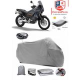 Ktm 990 Adventure Branda Gri Arka Çanta Uyumlu(Topcase) Motosiket Brandası Motor Örtüsü Çadır Su Geçirmez Motosiklet Kılıfı Motor Brandası,lastikli,taşıma Torbalı