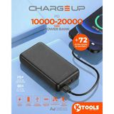 KTOOLS 20000MAH Powerbank - Siyah