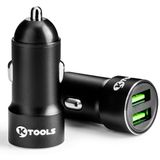 Ktools Drive Inn 2.4a 1m İphone Lightning Çift Usb Araç Şarjı Çakmaklık