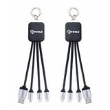 KTOOLS KEYCHAIN 2A SIYAH 15 CM LED 3IN1 KABLO