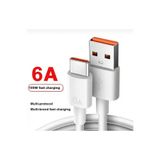 KTR TECH Type C Kablo Turbo Hızlı Şarj Kablosu 67-120w 6a Redmi Note 10 S X Pro Max 5g Redmi Note 11 S 5g 13p