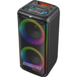 Kts 1909 Taşınabilir Bluetooth Hoparlör | 60W Rms | 2x8” Woofer + 3” Tweeter | Rgb Işık | Mikrofonlu - Siyah