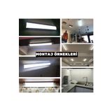 KTS 8 Adet 40w Floresan Yatay Led Bant Armatür Tavan Aydınlatma 120 Cm Led Armatür