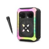 KTS KTS-1727 Siyah 8 inç RGB Işıklı Bluetooth Karaoke Hoparlör