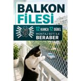 KTS SHOP 3x2 metre Kedi Ve Kuş Balkon Filesi – 12'li Kanca ve Dübel Montaj Setli