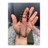 Kttesbihaksesuar 14 mm TANE ÖLÇÜSÜ SÜRMELİ TOZ KEHRİBAR ZAZA TESBİH
