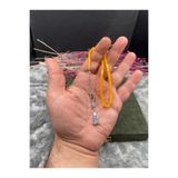 Kttesbihaksesuar 4x7 mm BİLEK BOY SARI RENK KESME KATALİN KEHRİBAR TESBİH KAPLAMA PÜSKÜLLÜ
