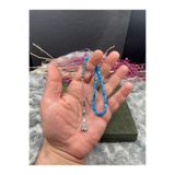Kttesbihaksesuar 4x7 mm BİLEK BOY TURKUAZ RENK KAPSÜL KATALİN KEHRİBAR TESBİH KAPLAMA PÜSKÜLLÜ