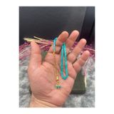Kttesbihaksesuar 4x7 mm KESME BİLEK BOY ALTIN KAPLAMA PÜSKÜLLÜ KATELİN TESBİH