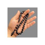 Kttesbihaksesuar NAKKAŞ İMAME 10x11 mm SİYAH TESBİH AKRİLİK TESBİH