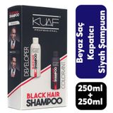 Kuaf 250 ml Beyaz Saç Kapatıcı Siyah Şampuan
