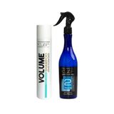 Kuaf Ekstra Hacim Veren ve Güçlendiren Volume 300 ml Şampuan + Mavi Fön Suyu 400 ml Sıvı Saç Kremi