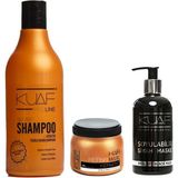 Kuaf Tuzsuz Keratin 500 ml Şampuan+250 ml Keratin Saç Maskesi+Soyulabilir 250 ml Siyah Yüz Maskesi