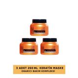 Kuaf Yıpranmış Saçlar Için Keratin Saç Bakım Maskesi 250 Ml X 3 Adet
