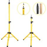 Kuaför Eğitim Mankeni İçin Metal Tripod - Sari + Taşıma Çantası