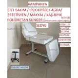 Kuaför Koltuğum Cilt Bakım Estetisyen Koltugu - 010 - Beyaz