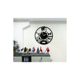 Kuaförler Berberler Saç Stilistlerine Özel Tasarımlı Modern Dekoratif Metal Duvar Saati