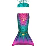 Kuaki Mermaids Deniz Kızı 2'li Takım Bikini Kostüm Seti Star - Çok Renkli - 4 - 6 Yaş
