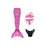 Kuaki Mermaids Deniz Kızı 4'lü Takım Bikini Kostüm Seti Princess