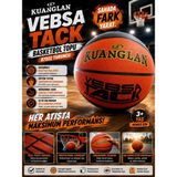 Kuanglan Vebsa Tack Basketbol Topu B7022 Turuncu - Altın