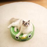 KUARA Yuvarlak Kedi Tırmıkları, Kedi tırmalama, etkileşimli kedi oyuncağı, kedi tırmalama tahtası, yuvarlak, oluklu mukavva, çizilmeye karşı dayanıklı yatak, kedi oyuncağı
