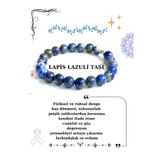 kuartz Lapis Lazuli Taşı Bileklik Sertifikalı