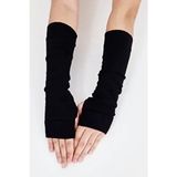 Kuays Carfs Kuayscarf Kadın Tesettür Parmak Gecmeli Kolluk Siyah - Standart