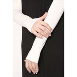 kuayscarfs Kadın Tesettür Kolluk Parmak Geçmeli