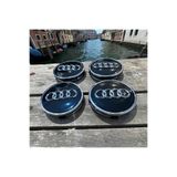 KÜB-AY TİCARET AUDİ UYUMLU JANT GÖBEĞİ 68MM- A3 8p 8v 2003-2013 Çelik Jant Göbeği -4LÜ SET-SİYAH