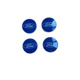 KÜB-AY TİCARET Eposi Parlak Ford Focus-Fiesta-Mondeo-Kuga-Cmax-Puma Uyumlu (55mm Dış Ölçü) Jant Göbeği Seti