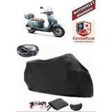 Kuba Brilliant 125 Pro Branda Siyah Arka Çanta Uyumlu(Topcase) Motosiket Brandası Motor Örtüsü Çadır Su Geçirmez Motosiklet Kılıfı Motor Brandası,lastikli,taşıma Torbalı