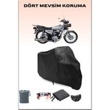 Kuba Çita 150R Uyumlu Siyah Motorsiklet Branda, Motor Örtüsü