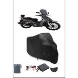 Kuba Cristal 50 Uyumlu Siyah Motorsiklet Branda, Motor Örtüsü