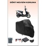 Kuba Fighter 80 Uyumlu Siyah Motorsiklet Branda, Motor Örtüsü