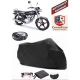 Kuba KM125-6 Branda Siyah Arka Çanta Uyumlu(Topcase) Motosiket Brandası Motor Örtüsü Çadır Su Geçirmez Motosiklet Kılıfı Motor Brandası,lastikli,taşıma Torbalı