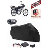 Kuba Leopar 100 Branda Siyah Arka Çanta Uyumlu(Topcase) Motosiket Brandası Motor Örtüsü Çadır Su Geçirmez Motosiklet Kılıfı Motor Brandası,lastikli,taşıma Torbalı