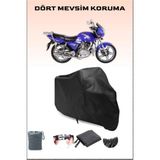 Kuba SL150-9 Uyumlu Siyah Motorsiklet Branda, Motor Örtüsü
