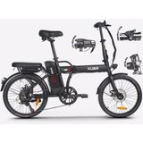 Kuba Speedlight Katlanabilir Şehir Bisikleti 20 inç Jant 7 Vites ile Pratik Kullanım - Siyah