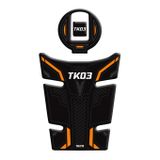 Kuba TK-03 Turuncu Tank Pad Depo Kapak Pad Redline Grafik