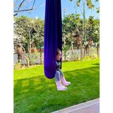 Kubbe Koza Cuddle Yoga Swing Çocuk Aktivite Gelişim Salıncağı Duyusal Terapi Salıncak, Hamak Salıncağı - Mor