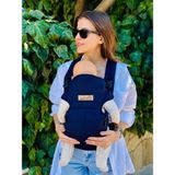 Kubbe Premium Bebek Kanguru ve Taşıma Çantası - Bel Destekli, Ergonomik Konfor, Kolay Kullanım ve Modern Tasarım - Lacivert
