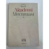 Kubbealtı Akademi Mecmuası - Ocak 2017 Yıl:46 Sayı:181 - Semiha Ayverdi'den Bir Mektup (Sahafiye Kitap)